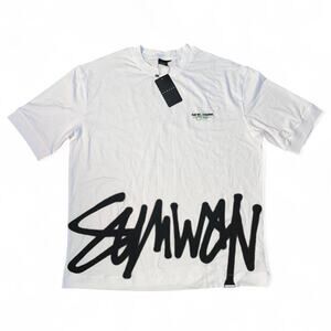 SUMWON New York City Coordinates Graphic T-Shirt White Streetwear Tee XL